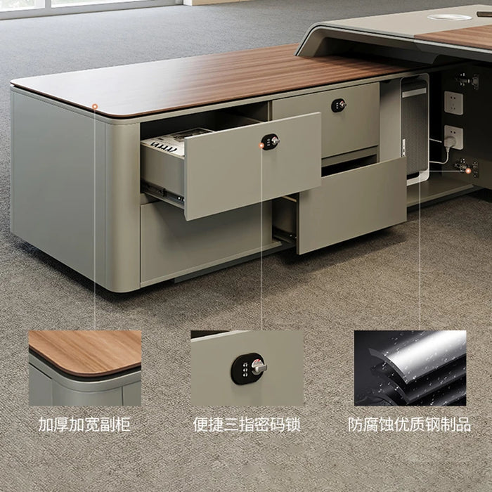 Reception Vanity Desk Organizers Storage Executive Computer Office Desk Gaming L Shape Mesa Para Computador Modern Furniture