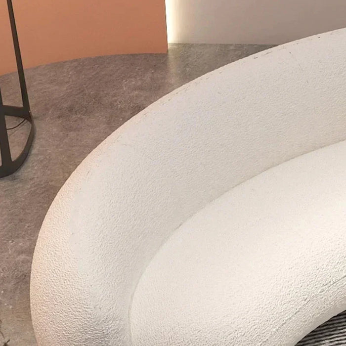 White Big Living Room Sofas Europe Loveseat Circle Curved Nordic Living Room Sofa Home use Luxury Sofy Do Salonu Home Furniture