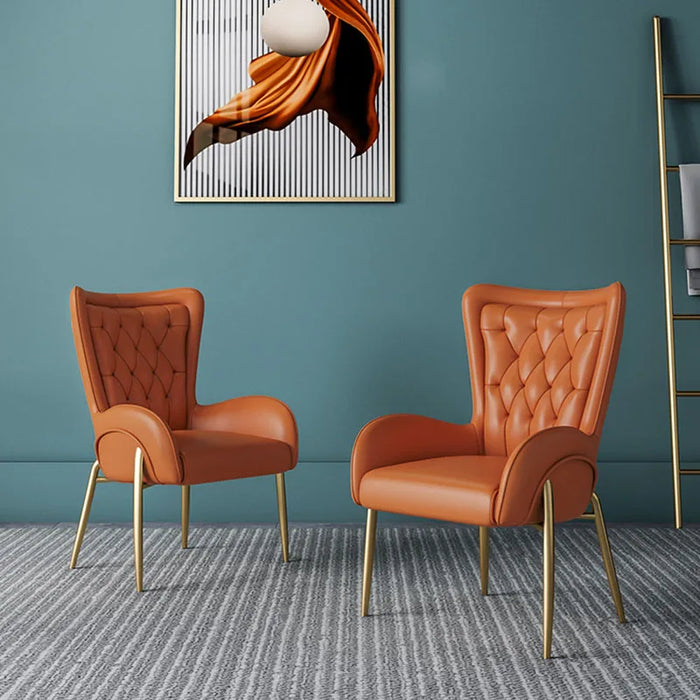 Warm White Vienna Dining Chairs Modern Luxury Metal Ergonomic Throne Lounge Chair Mobile Designer Sillas De Comedor Furniture