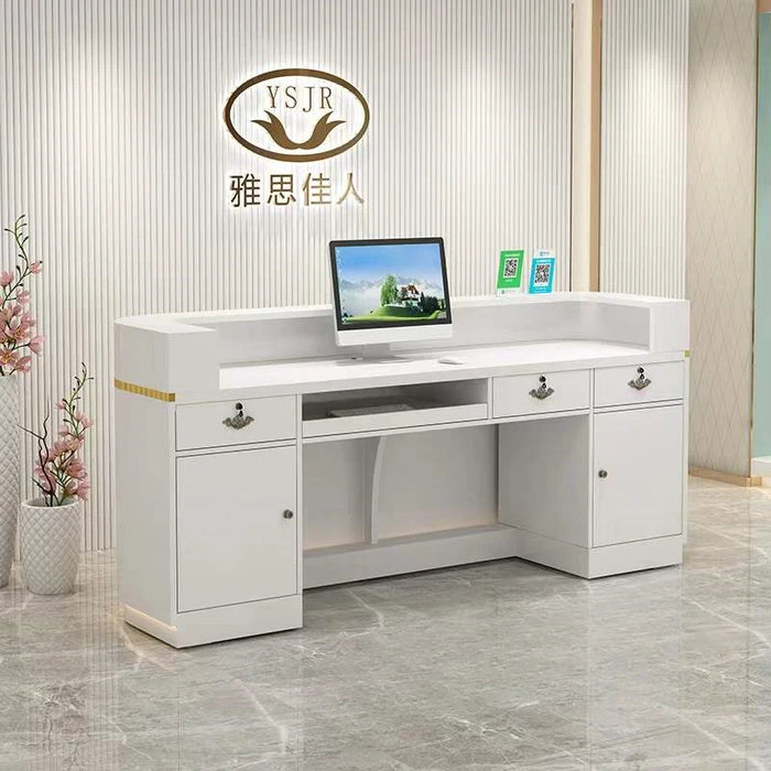 Console Executive Reception Desk Luxury Desktop Modern Service Reception Desk Cashiers Scrivania Per Cameretta Office Furniture
