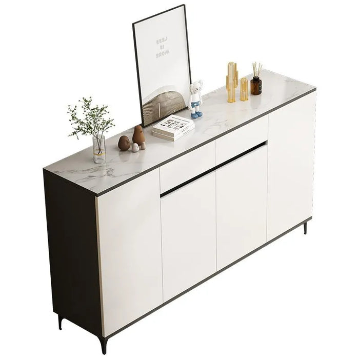 Modern kitchen Living Room Furniture Stainless Steel Buffet Table Sideboard storage  White Sideboard Cabinet Luxury Sideboards