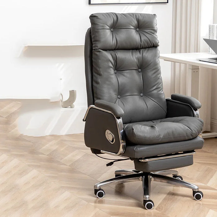 Leather Lazy Office Chair Cute Luxury Ergonomic Modern Playseat Scorpion Gaming Office Chair Posture Taburete Library Furniture