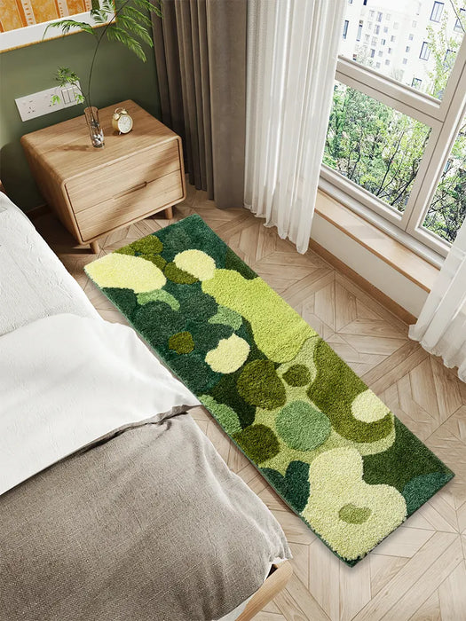 3D Stereo Moss Area Rug for Living Room Green Moss Carpet Bedroom Bedside Floor Mat Anti-slip Modern Shaggy Rugs Home Decor