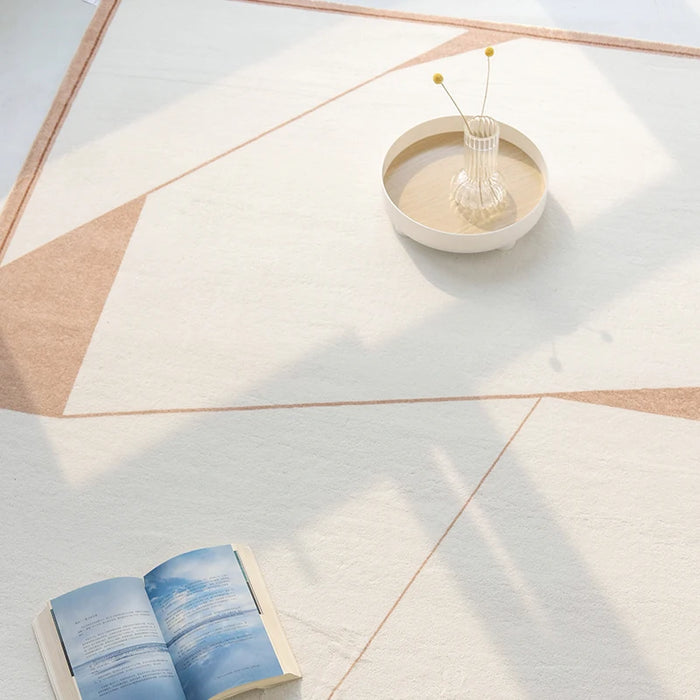 Soft Living Room Carpet Nordic Geometric Bedroom Bedside Carpets Fluffy Rug Japanese Style Tatami Floor Decoration Mat Large Rug