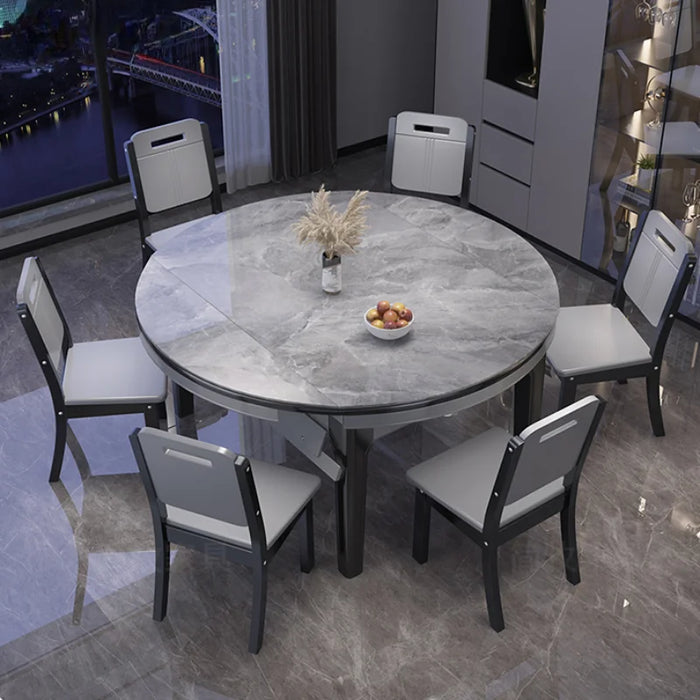 Modern Extendable Dining Tables Round Living Room Nordic Kitchen Dining Tables Coffee Luxury Tavolo Pranzo Home Furniture SR50DT
