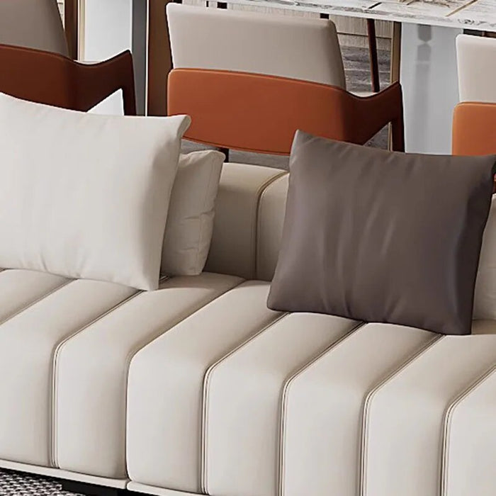 Bedroom European Living Room Sofa Luxury Leather Ergonomic Living Room Sofa Couch Set Water Proof Divani Soggiorno Decorations