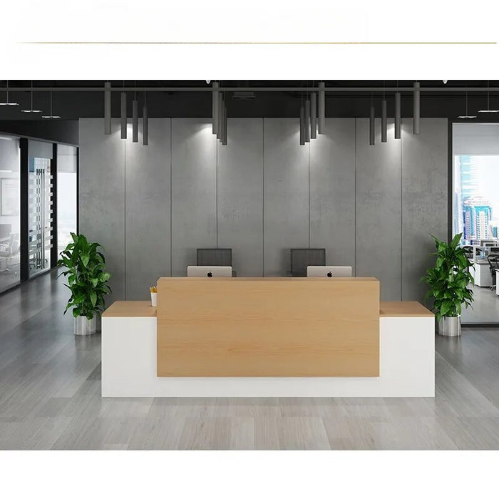 Commercial Office Furniture Hot Sale Elegant Front Desk Bar Counter Lobby Wooden Modern Reception Desk