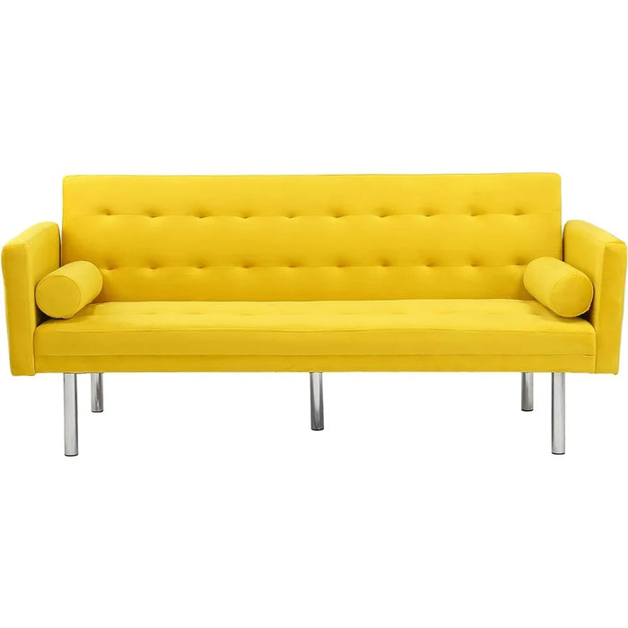 68.5" Modern Velvet Convertible Folding Lounge Couch Convertible Sofa Bed Lazy Sofa Bed for Living Room Double Furniture Home