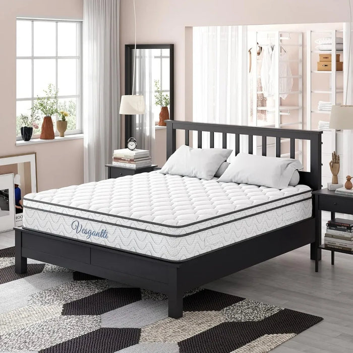 King Size Mattress, 14 Inch Hybrid King Mattress in a Box, Gel Memory Foam and Pocket Coils Innerpring