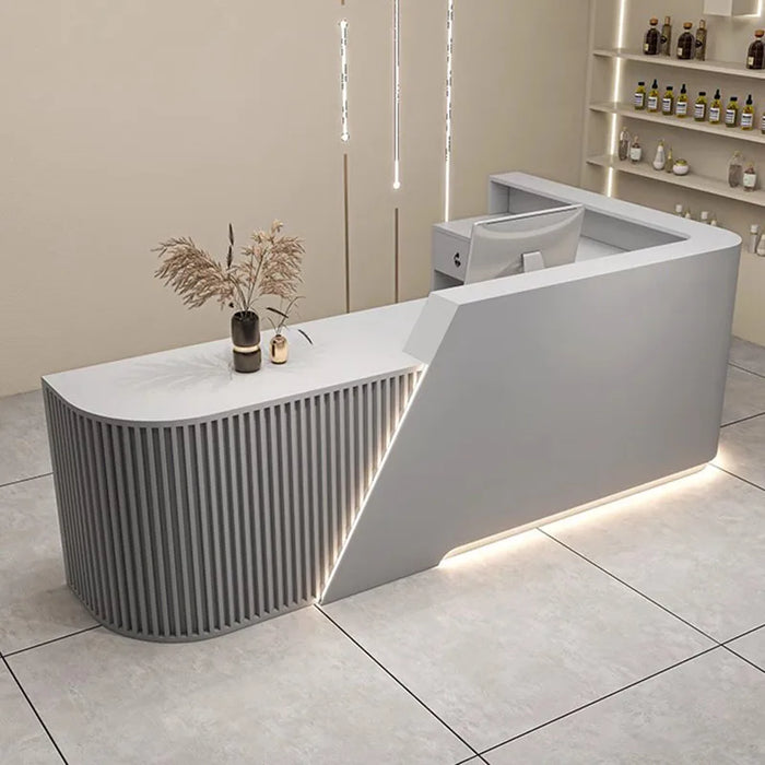 White Pulpit Cash Counter Desk Restaurant Tables Modern Office Laudry Cabinet Pulpitos Shop Counter Bar Mobile Bureau Furniture