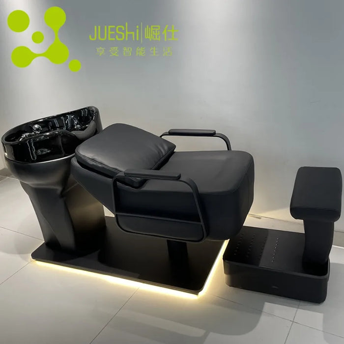 Barber Equipment Shampoo Chair Basin Stylist Luxury Washing Hair Bed Shampoo Chair Reclining Mobile Potable Cadeiras Salon Chair