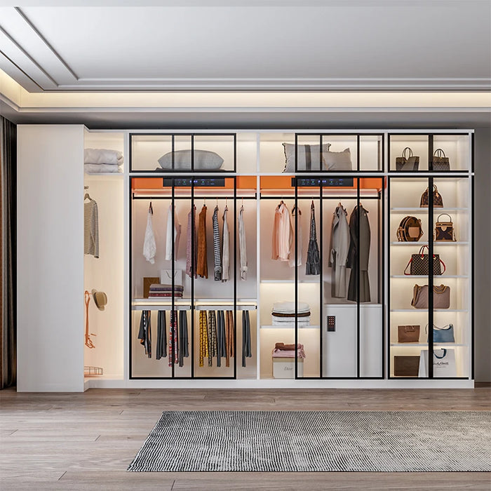 Wardrobe disinfection, sterilization, drying, deodorization, household bedroom, multifunctional, modern and minimalist wardrobe