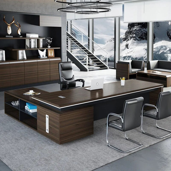 Office furniture boss desk president table simple modern manager desk supervisor desk fashion table chair combination