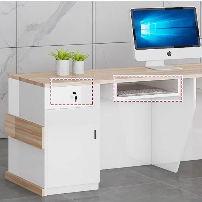 Bar Counter Reception Desks Tall Display Cabinet Commercial Cashier Reception Desk Office Table Mostrador Garden Furniture Sets