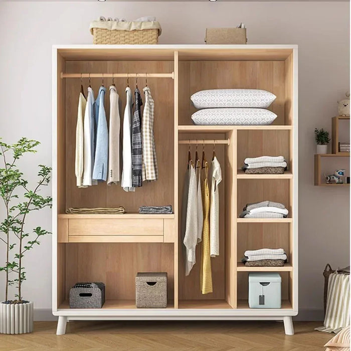 Sliding Door Wardrobe Clothes Storage Clothing Rack Baby Closet Baby Cupboard Luxury Wooden Armario De Ropa Home Furniture