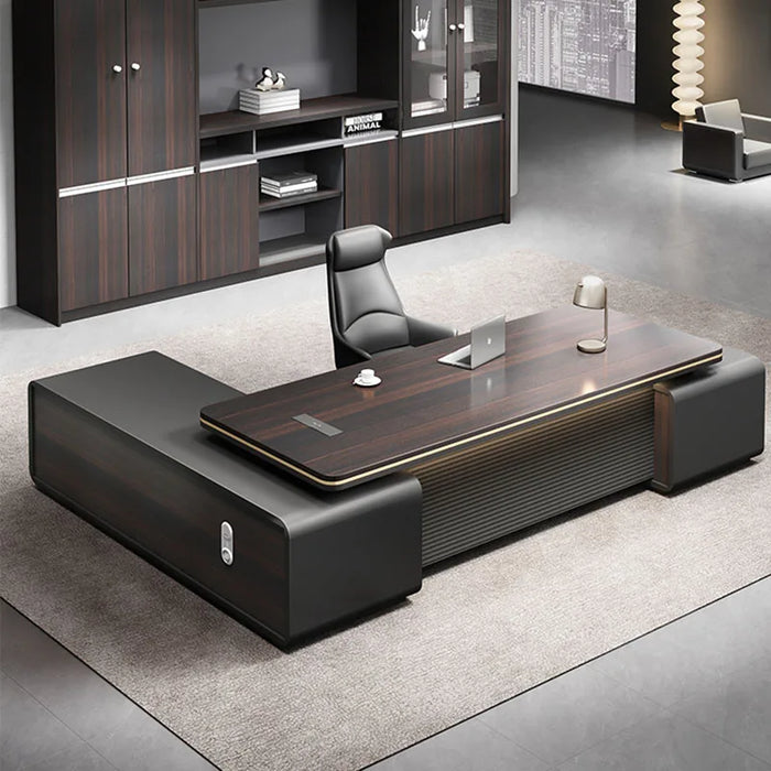 Executive Reception Office Desk Luxury European Floor Storage Computer Desks Drawers Corner Mesa De Escritorio Modern Furniture