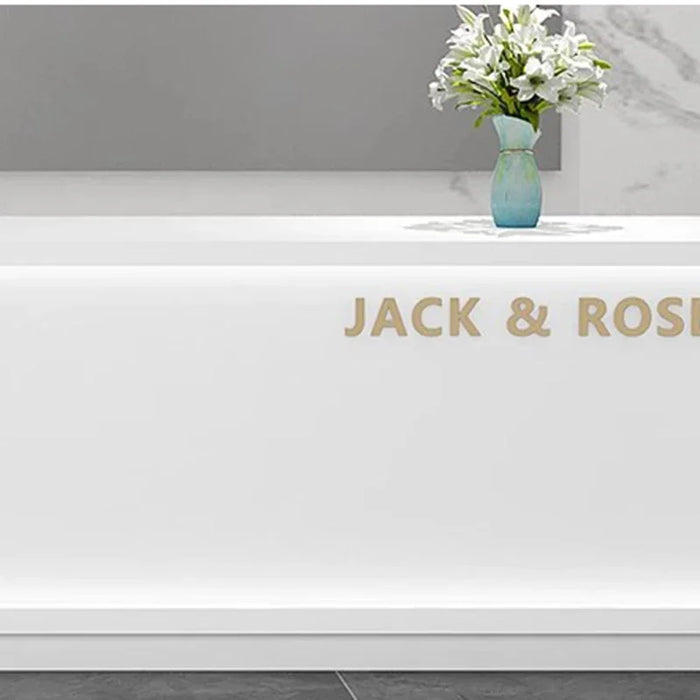 Hotel Conference Reception Desk White Podium Cashier Lectern Information Office Reception Desk Nail Mostrador Cajero Furniture