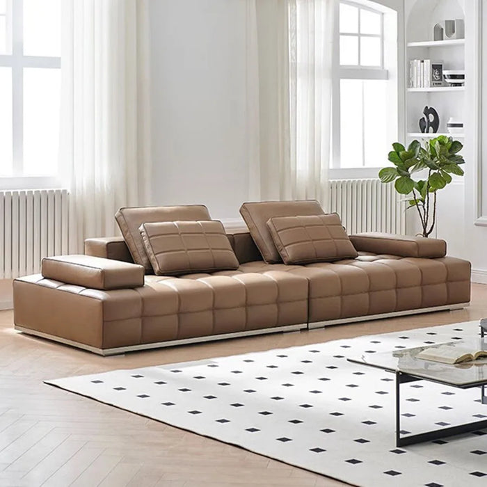 Leather Sofa Back Lumbar Support Industrial Armrest Pad Indoor Massage Office Large Couch Fluffy Divano Letto Designer Furniture