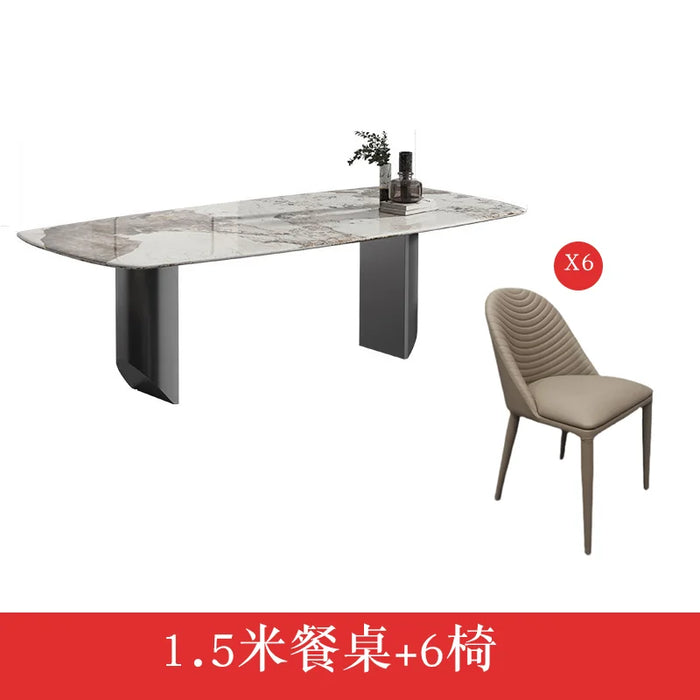 Luxury Modern Dining Table Set Console Elegant Living Room Coffee Table Space Savers Tavolo Pranzo Allungabile Furniture TY20XP