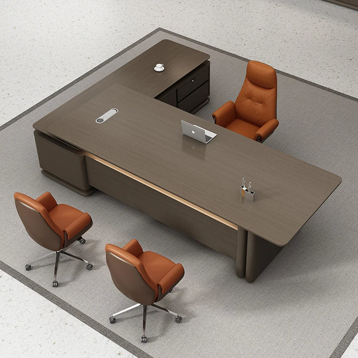 Study Executive Office Desk Gaming Conference Drawers Desktop Office Desk Reception Scrivanie Per Ufficio Luxury Furniture