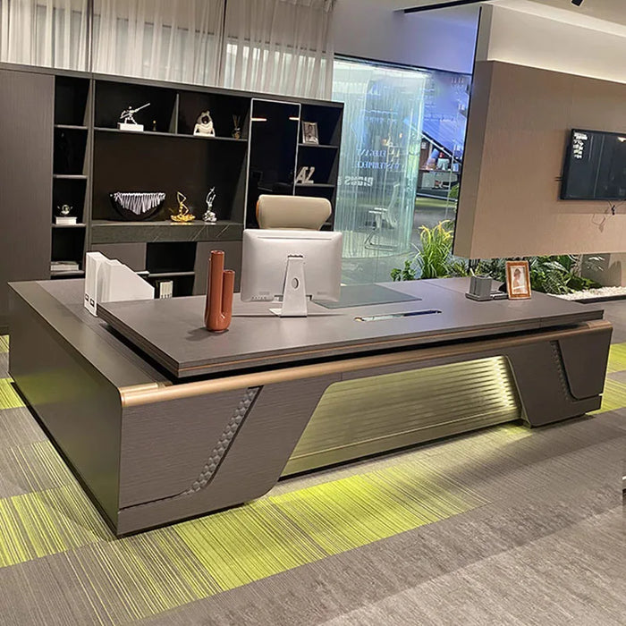 L Shaped Storage Office Desk Executive European Modern Long Computer Desks Standing Corner Mesa De Escritorio Home Furniture