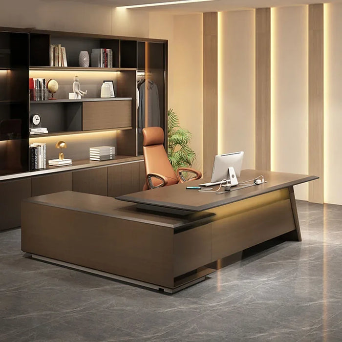 Modern Executive Office Desks Desktop Console Storage Corner Table Mainstays Conference Boss Work Table Mesa Escritorio Supplies