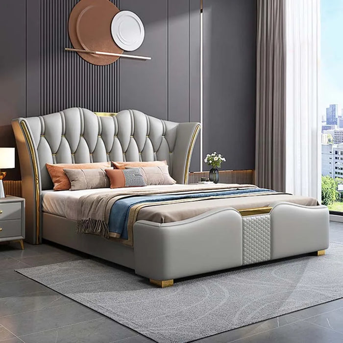 Space Saving Marriage Bed King Size European Multifunctional Lounge Bed Modern Luxury Cama De Casal Luxuosa Hotel Furniture