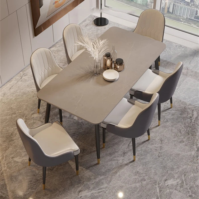Accent Modern Dining Room Sets Design Foldable Living Room Dining Table Set Nordic Comedores Mesa Y Silla Salon Furniture DWH