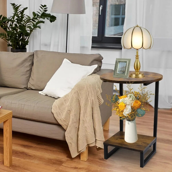 CERBIOR C-shaped edge modern items, sofa, small table, coffee tray, coffee table, living room furniture