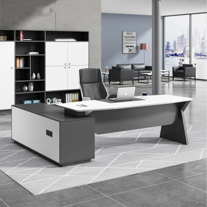Luxury Office Desk Standing Bedroom Storage Standing Writing Desk Workstation Drawers Scrivania Con Cassetti Modern Furniture
