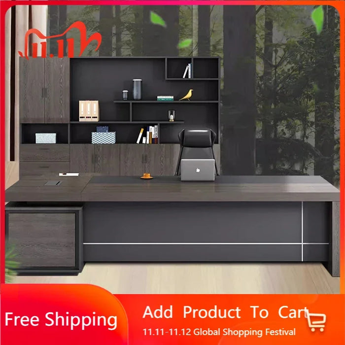 Study Gaming Desk Organizer Standing Modern Writing Reception Office Desk Vanity Executive Mesas De Computador Office Furniture