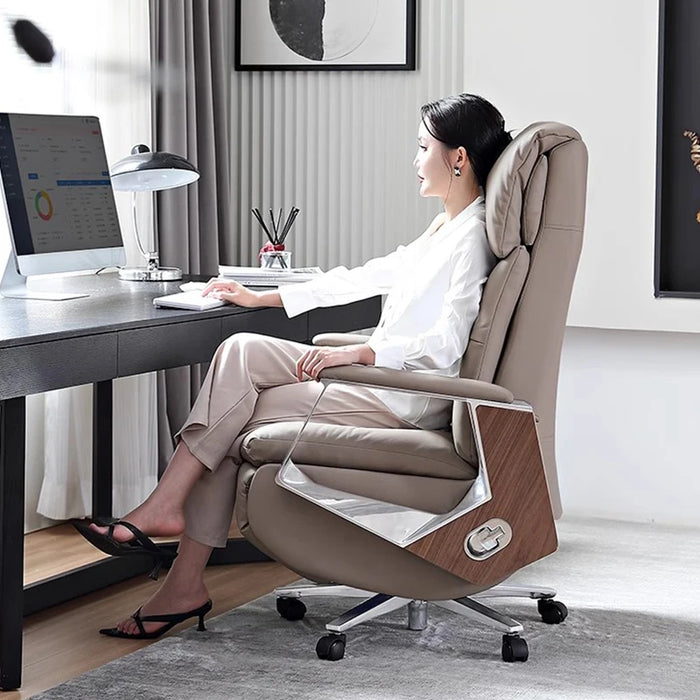 Luxury Living Room Office Chair Leather Computer Rolling Modern Office Chair Massage Gaming Silla De Oficina Bedroom Furniture