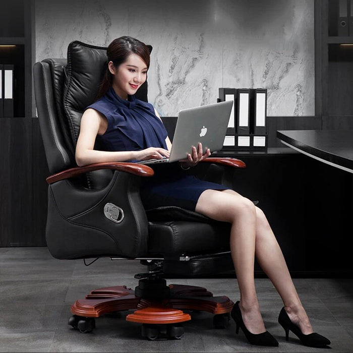 Executive Ergonomic Office Chairs Gamer Swivel Reading Office Chairs Bedroom Modern Footrest Silla Oficina Furniture WSW30XP