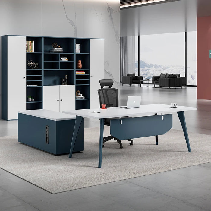 Modern Writing Desk Wooden Drawers Work Luxury Office Desks Workstation Executive Corner Scrivania Con Cassetti Furniture