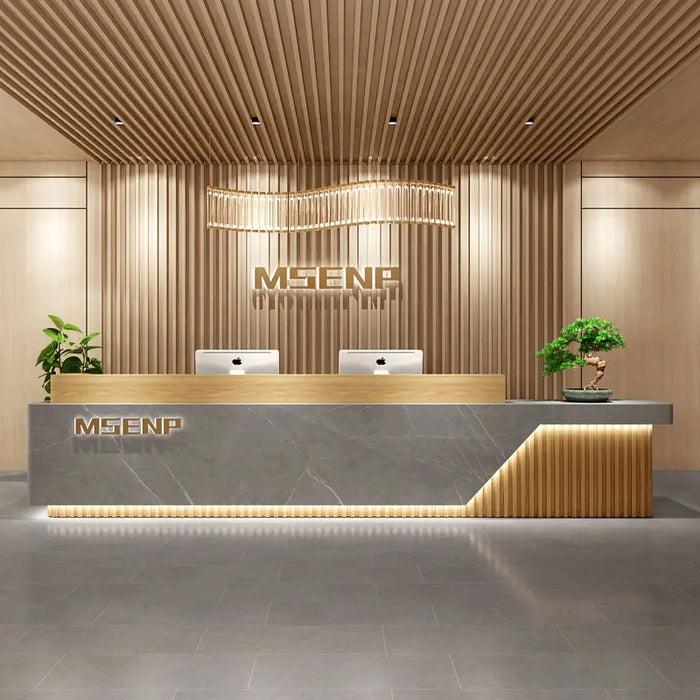 Conference Office Reception Desks Store Modern Advisory Reception Desks Commercial Display Shelf Mesa Escritorio Furniture
