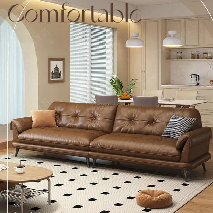 Luxury Living Room Sofas Modern Sectional Europe Living Room Sofas Leather Lazy Confort Recliner Nordic Brown Muebles Home Decor