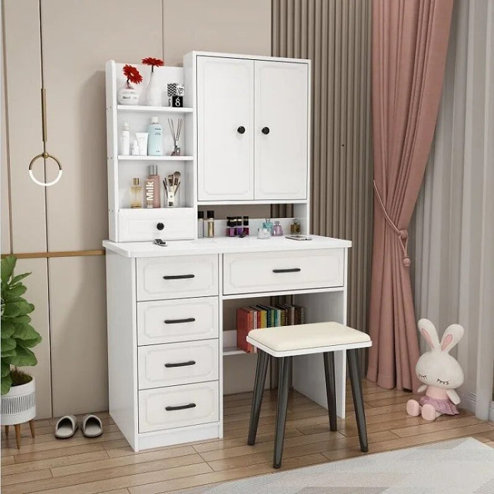 Multifunctional Makeup Table Mirror Stool Storage Drawer Dresser Organiser Wardrobe Makeup Tavolino Da Trucco Bedroom Furniture