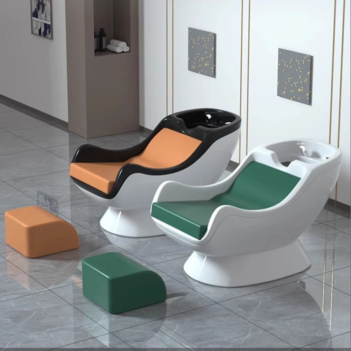 Water Circulation Shampoo Chair Ergonomics Shower Head Hair Salon Equipments Chair Luxury Shampouineuse Salon Furniture MQ50SC