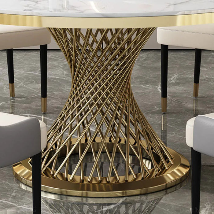 Round Modern Dining Table Restaurant Console Neat Hallway Patio Design Dining Table Nordic Mesas De Jantar Home Furniture