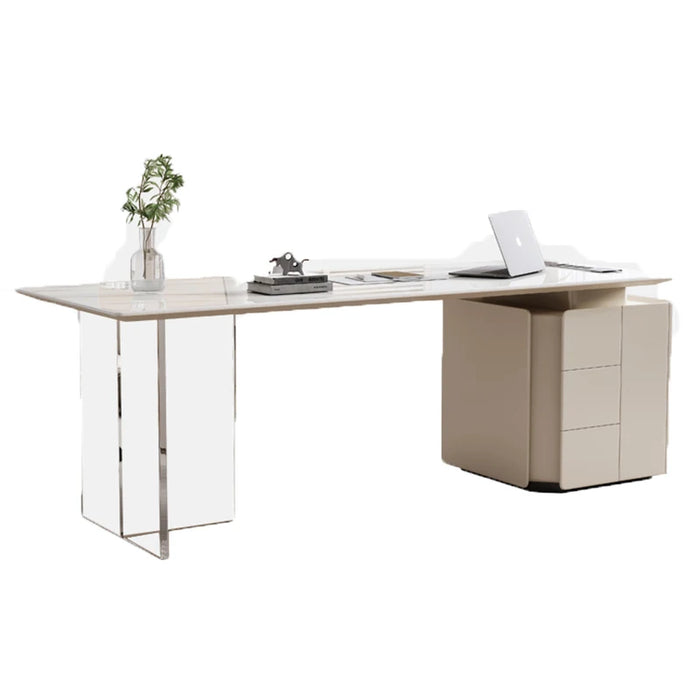Meeting White Office Desks Reception Modern Desktop Luxury Writing Workstation Executive Storage Tavolo Da Lavoro Furniture