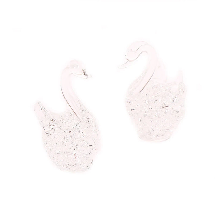 1Pc Crystal Swan figurine Glass Animal Ornament Swan Crystal Figurines Home Desk Decoration Miniature Creative Gift