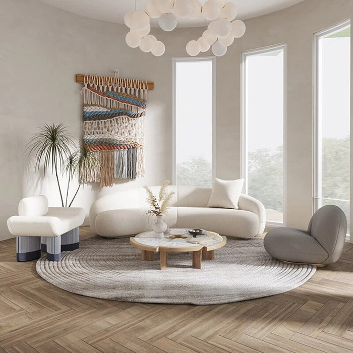 Unique Design Couches Living Room Sectional Fabric Sofa White Sofa Set Furniture Modern Chaise Modular Sofa