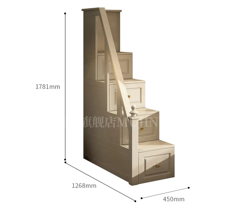 Double layered bed with the same width, full solid wood high and low bed, small unit rubber children's bed