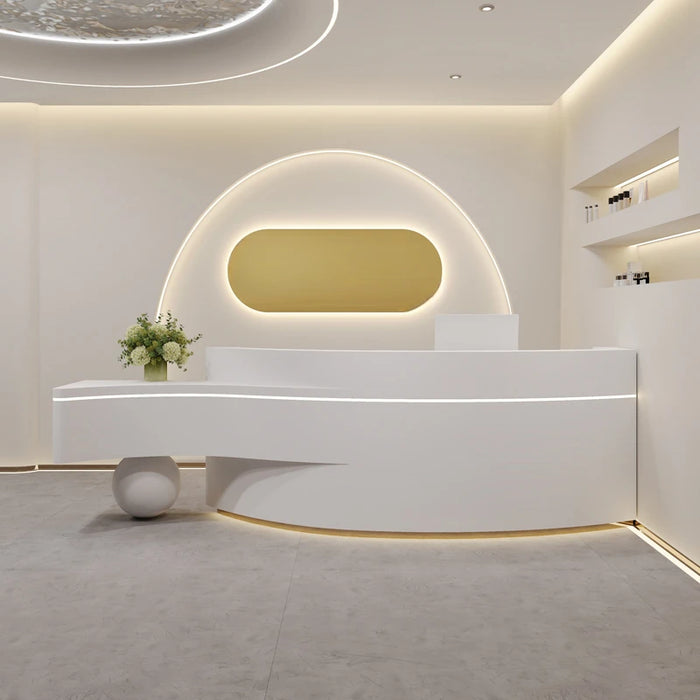 Spa Store Reception Desk Cashier Clothing Shop Advisory Front Clinic Modern Service Desk Mobile Comptoir De Caisse Furniture