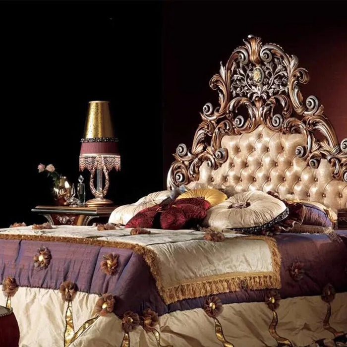 Luxury Bedrooms Aesthetic Bed Nordic Metal Girls Double Queen Children Bed Modern Faux Leather Camas Matrimonial Home Furniture