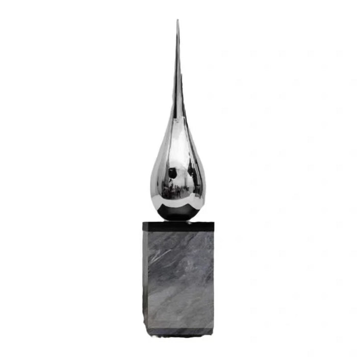 Water Droplet Sculpture Decor Abstract Art Statue Luxury Living Room Decoration Modern Home Accessories Interior Miniature Items
