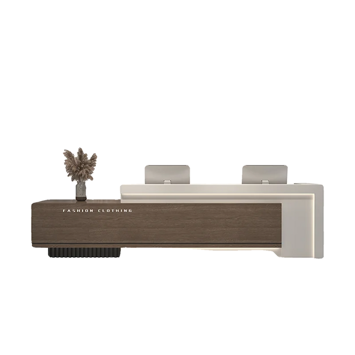 Shop Wooden Reception Desk Bar Supermarket Display Lecture Office Reception Desk Bench Rezeption Desk Beauty Office Furniture