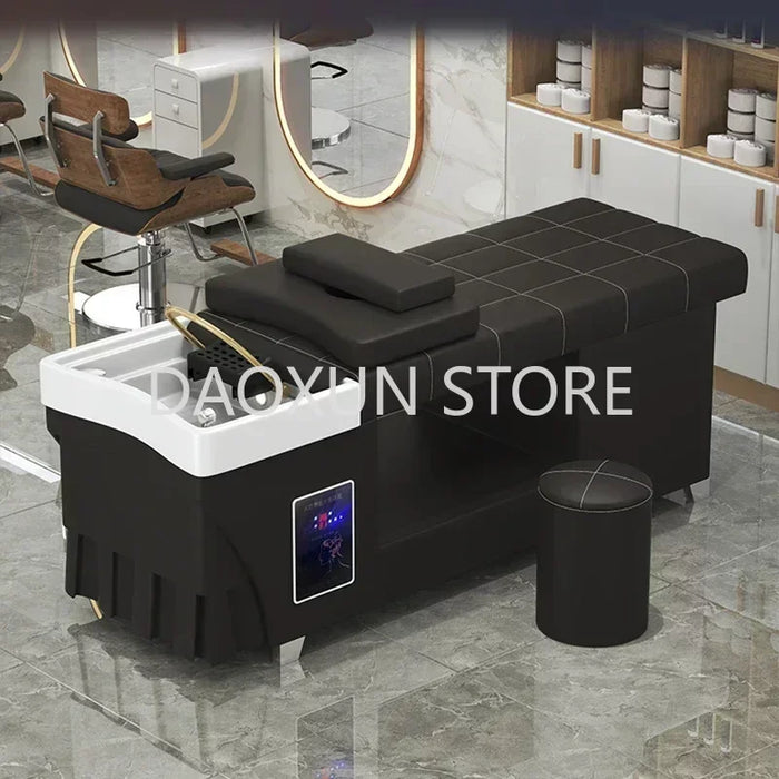 Japanese Head Spa Shampoo Chair Luxury Massage Fumigation Hair Salon Equipment Chair Stylist Lettino Massaggio Equipment MQ50SC