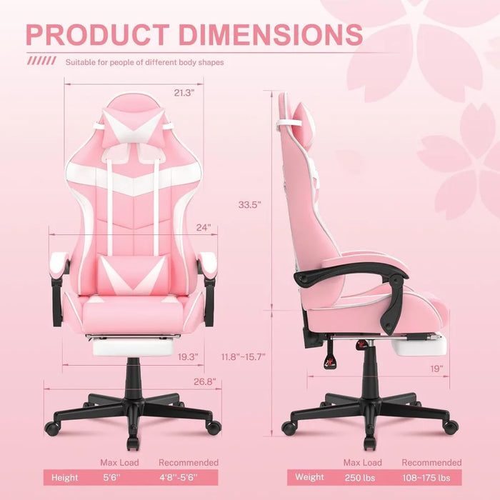 Gamer Desk Chair Sister Lovely Bunny Computer Gamer Chair (Pink)freight Free Gaming Chairs Armchair Gamming Game Games