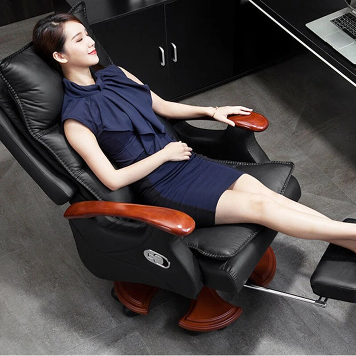 Executive Ergonomic Office Chairs Gamer Swivel Reading Office Chairs Bedroom Modern Footrest Silla Oficina Furniture WSW30XP